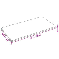 Pannelli Murali 12 pz Crema 60x30 cm in Tessuto 2,16 m² 343844