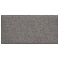 Pannelli Murali 12 pz Grigio Chiaro 60x30 cm in Tessuto 2,16 m² 343845