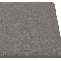 Pannelli Murali 12 pz Grigio Chiaro 60x30 cm in Tessuto 2,16 m² 343845