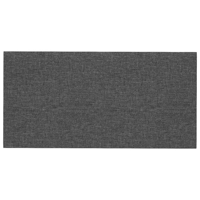 Pannelli Murali 12 pz Grigio Scuro 60x30 cm in Tessuto 2,16 mÂ²
