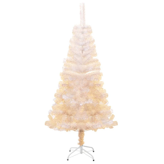 Albero di Natale Artificiale Punte Iridescenti Bianco 150cm PVC 344634
