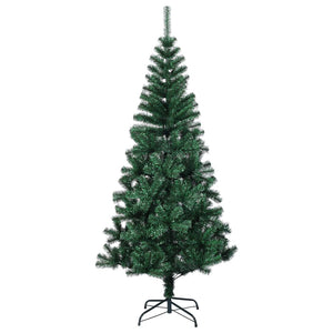 Albero di Natale Artificiale-Albero Natalizio Punte Iridescenti Verde 180 cm PVC