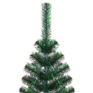 Albero di Natale Artificiale Punte Iridescenti Verde 180 cm PVC 344640