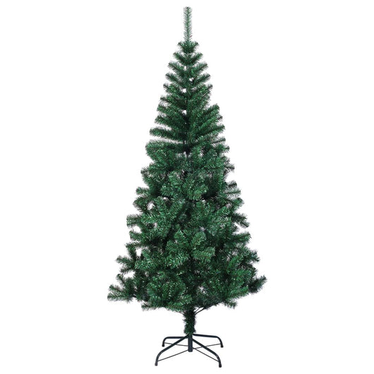 Albero di Natale Artificiale Punte Iridescenti Verde 240 cm PVC 344642