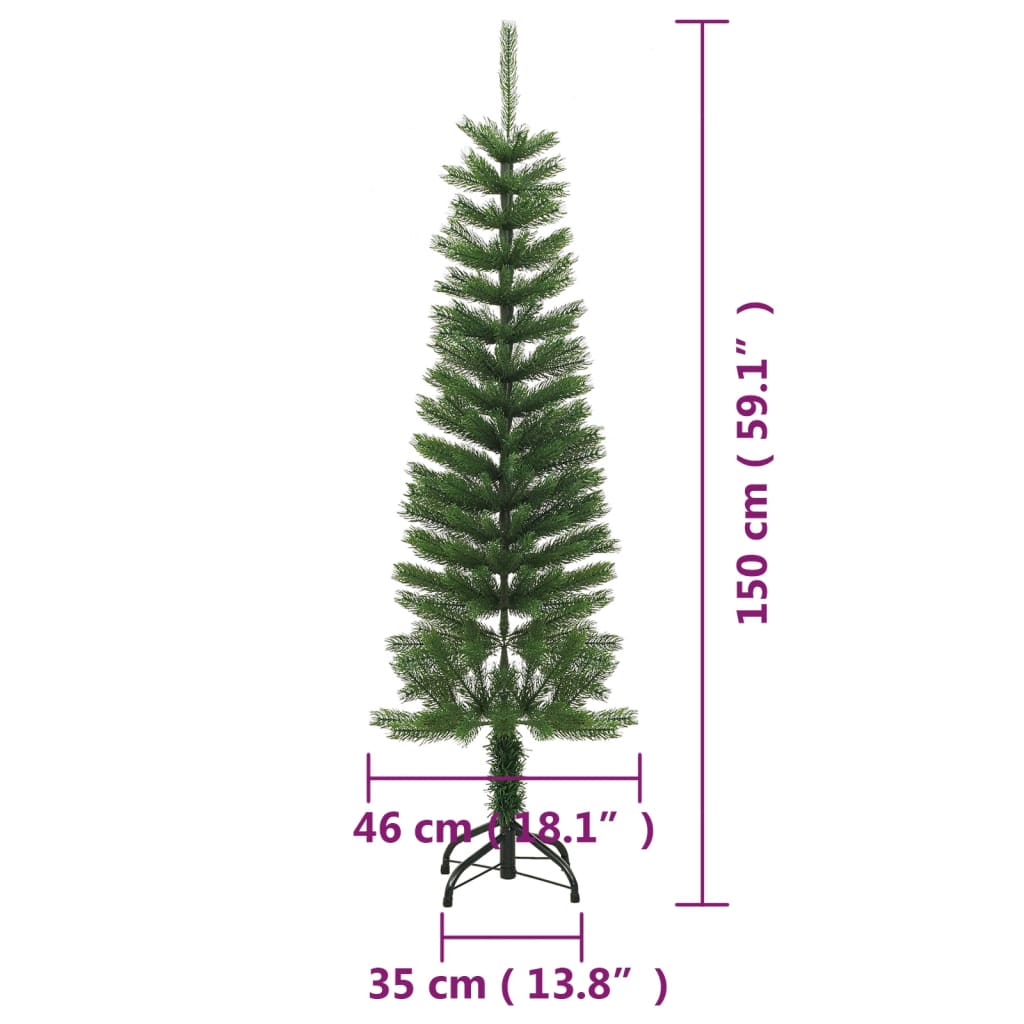 Albero di Natale Artificiale Sottile con Base 520 cm PE 344644