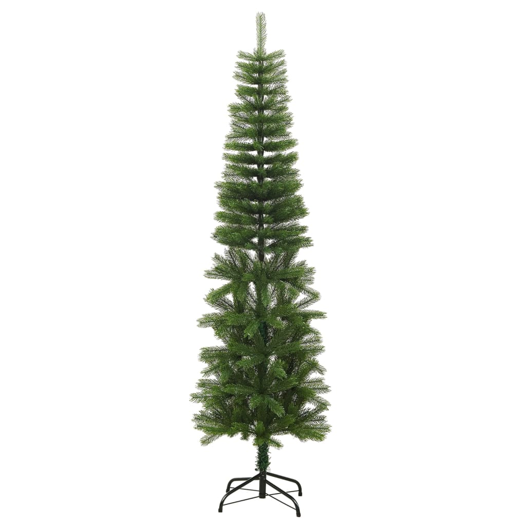 Albero di Natale Artificiale Sottile con Base 180 cm PE 344645