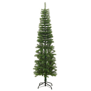 Albero di Natale Artificiale Sottile con Base 180 cm PE 344645