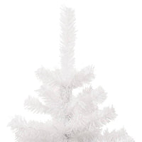 Albero di Natale Preilluminato con Vaso-Albero Natalizio-Decorazioni natalizie Bianco 120 cm in PVC