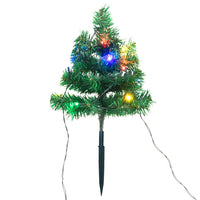 Sentiero Alberi di Natale 6 pz con LED Multicolore 45 cm PVC 344659