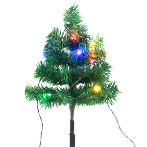 Sentiero Alberi di Natale 6 pz con LED Multicolore 45 cm PVC 344659