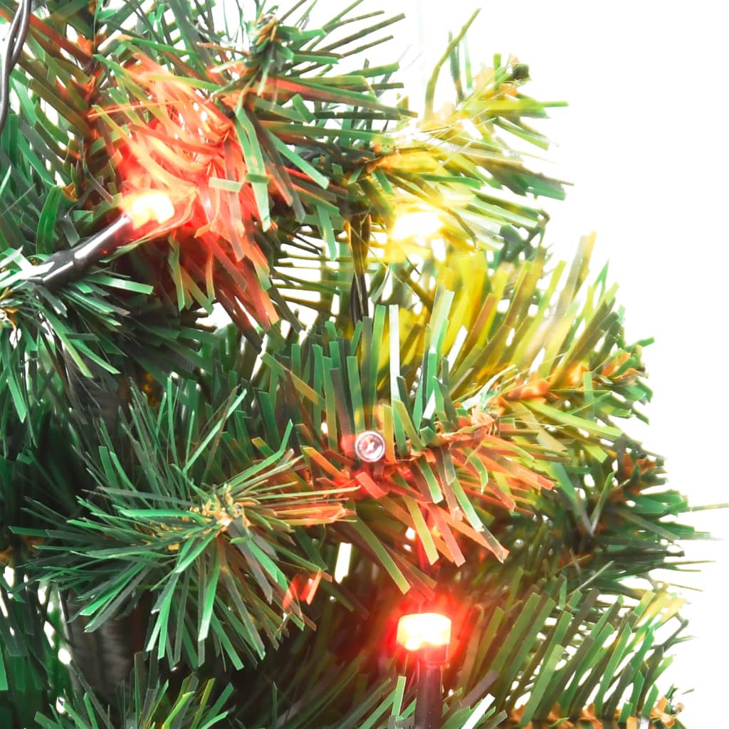 Sentiero Alberi di Natale 6 pz con LED Multicolore 45 cm PVC 344659