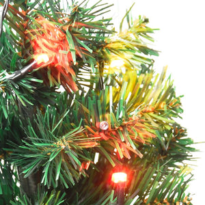 Sentiero Alberi di Natale 6 pz con LED Multicolore 45 cm PVC 344659