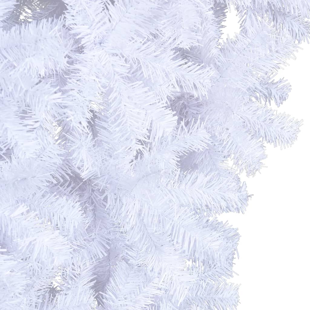 Albero di Natale Artificiale Capovolto con Base Bianco 120 cm 344665