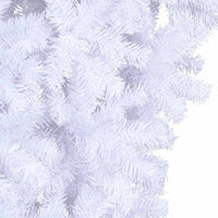 Albero di Natale Artificiale Capovolto con Base Bianco 210 cm 344668