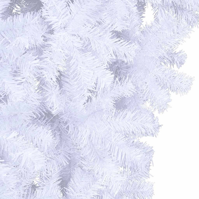 Albero di Natale Artificiale Capovolto con Base Bianco 210 cm 344668