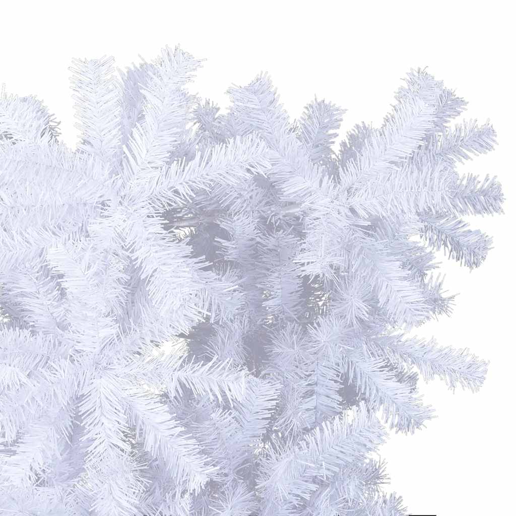 Albero di Natale Artificiale Capovolto con Base Bianco 210 cm 344668