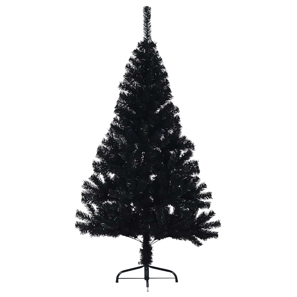 Albero di Natale Artificiale a MetÃ  con Base Nero 150 cm PVC cod mxl 15713