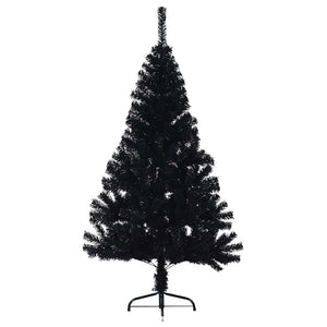 Albero di Natale Artificiale a MetÃ  con Base Nero 150 cm PVC cod mxl 15713