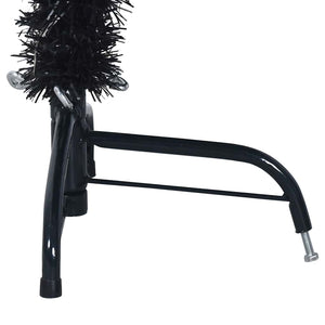 Albero di Natale Artificiale a Metà con Base Nero 150 cm PVC 344676