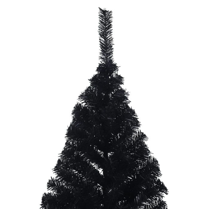 Albero di Natale Artificiale a MetÃ  con Base Nero 180 cm PVC cod mxl 15657