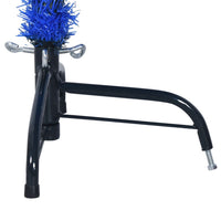 Albero di Natale Artificiale a Metà con Supporto Blu 120 cm PVC 344680