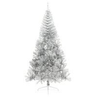 Albero di Natale Artificiale a MetÃ  con Base Argento 240 cm PVC