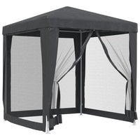 Tenda per Feste con 4 Pareti in Rete Antracite 2x2 m in HDPE 319219