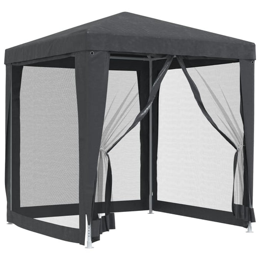 Tenda per Feste con 4 Pareti in Rete Antracite 2x2 m in HDPE 319219