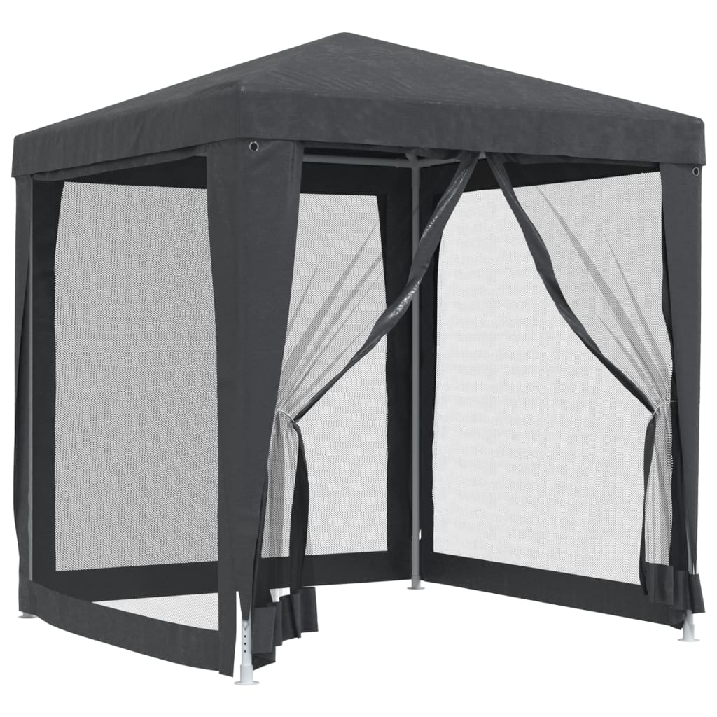 Tenda per Feste con 4 Pareti in Rete Antracite 2x2 m in HDPE 319219
