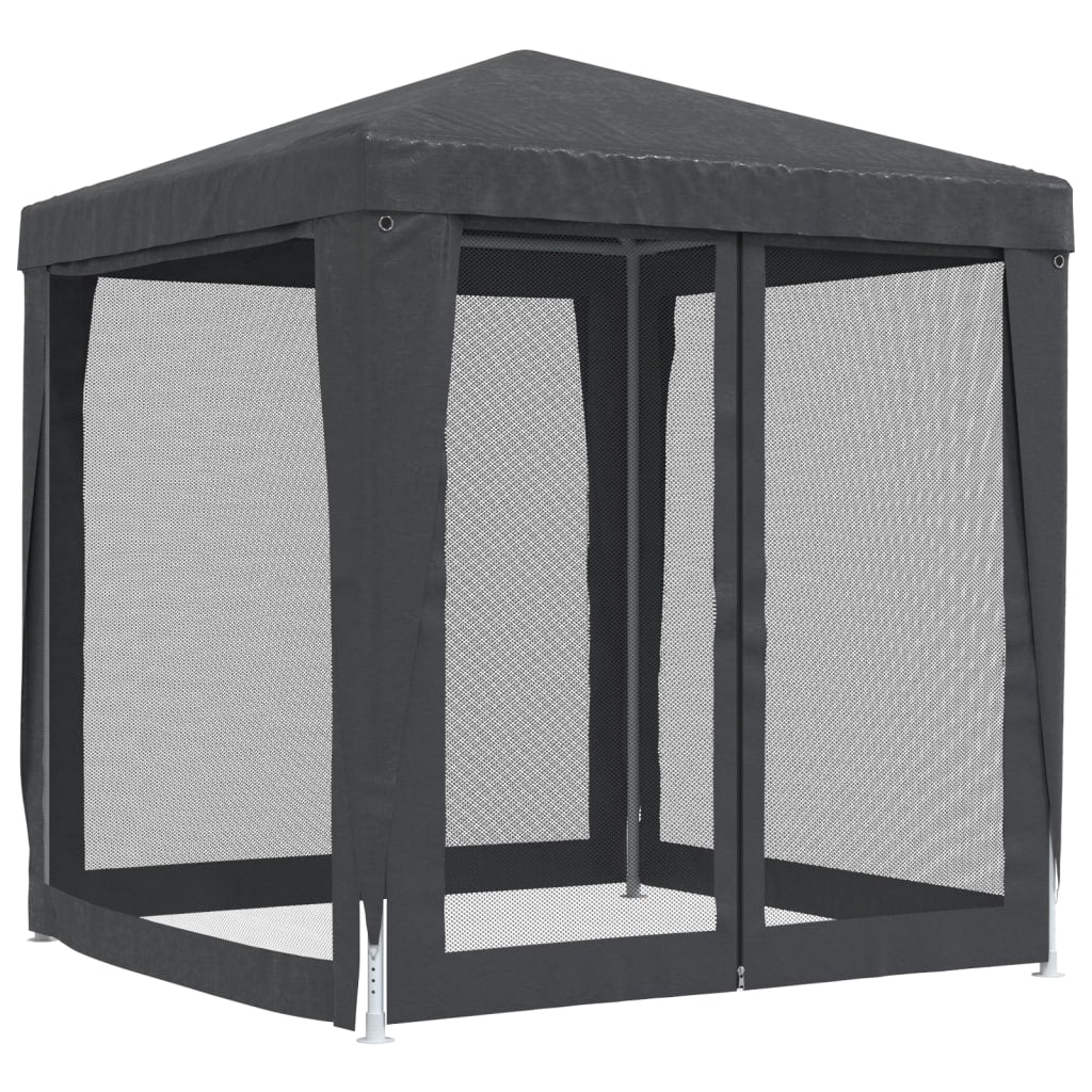 Tenda per Feste con 4 Pareti in Rete Antracite 2x2 m in HDPE 319219