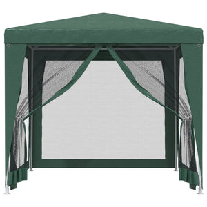 Tenda per Feste 4 Pareti Laterali in Rete Verde 2,5x2,5m HDPE 319223