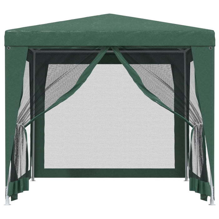 Tenda per Feste 4 Pareti Laterali in Rete Verde 2,5x2,5m HDPE 319223