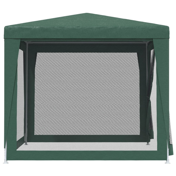 Tenda per Feste 4 Pareti Laterali in Rete Verde 2,5x2,5m HDPE 319223