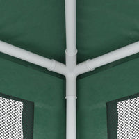Tenda per Feste con 6 Pareti Laterali in Rete Verde 3x6 m HDPE 319238