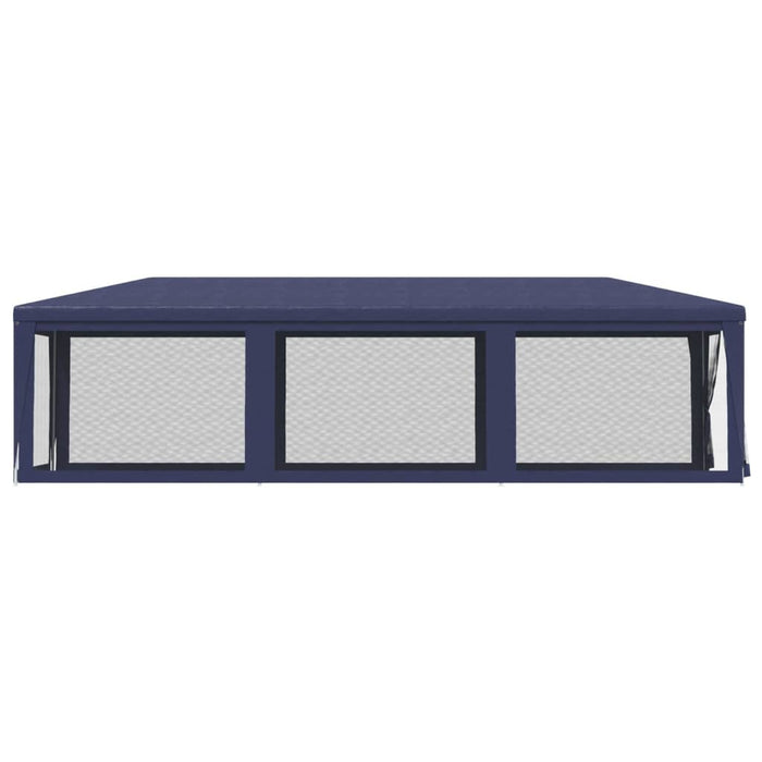 Tenda per Feste con 8 Pareti Laterali in Rete Blu 3x9 m HDPE 319242