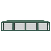 Tenda per Feste con 10 Pareti Laterali in Rete Verde 3x12m HDPE 319248