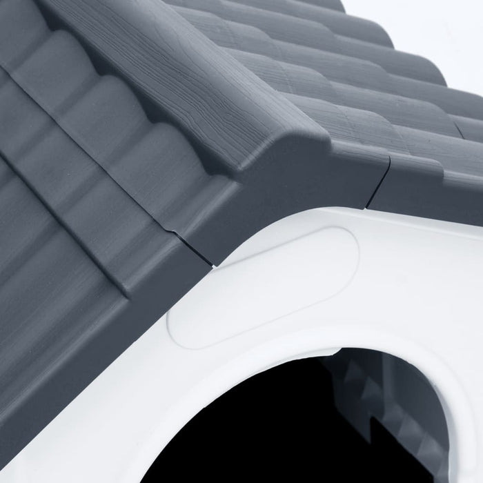 Cuccia per cani 57 x 68 x 66 cm Polipropilene grigio 02_0043446