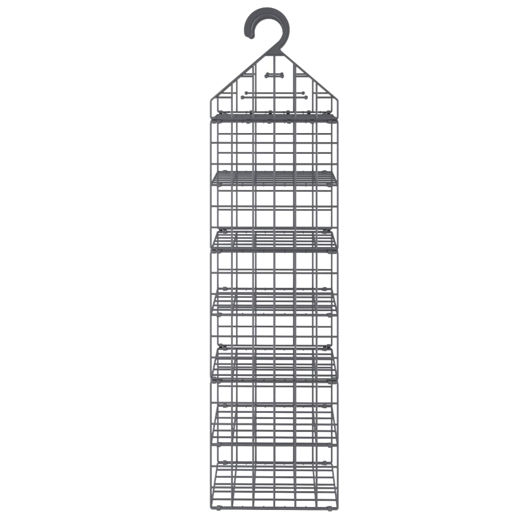 Organizer per Armadio da Appendere con 7 Ripiani 2 pz 3102980