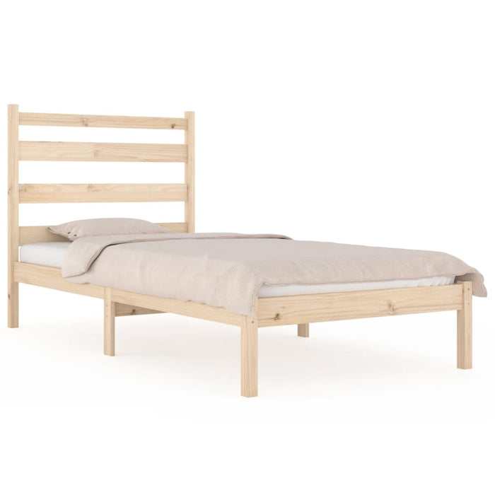 Giroletto-Struttura Letto in Legno Massello di Pino 90x190 cm Single 598062