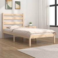 Giroletto-Struttura Letto in Legno Massello di Pino 90x190 cm Single 598062