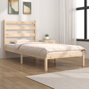 Giroletto-Struttura Letto in Legno Massello di Pino 90x190 cm Single 598062