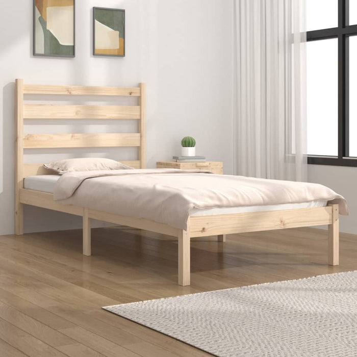 Giroletto-Struttura Letto in Legno Massello di Pino 90x200 cm 125247