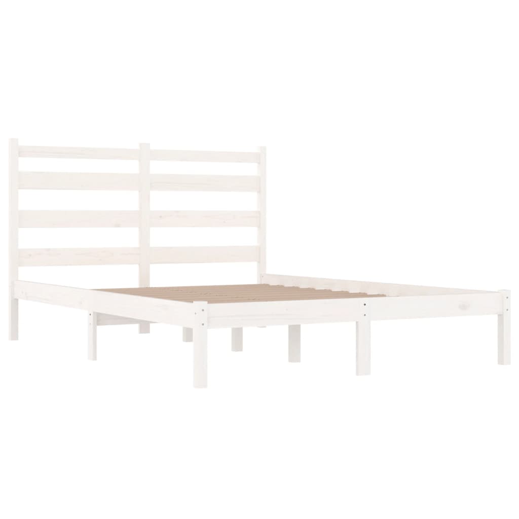 Giroletto Bianco in Legno Massello di Pino 200x200 cm 3103669