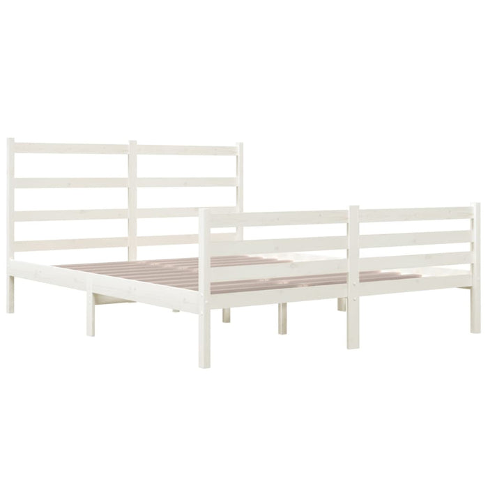 Giroletto Bianco Legno Massello di Pino 120x190cm Small Double 3103684