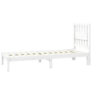 Giroletto in Legno Massello Bianco 75x190 cm Small Single 3103894