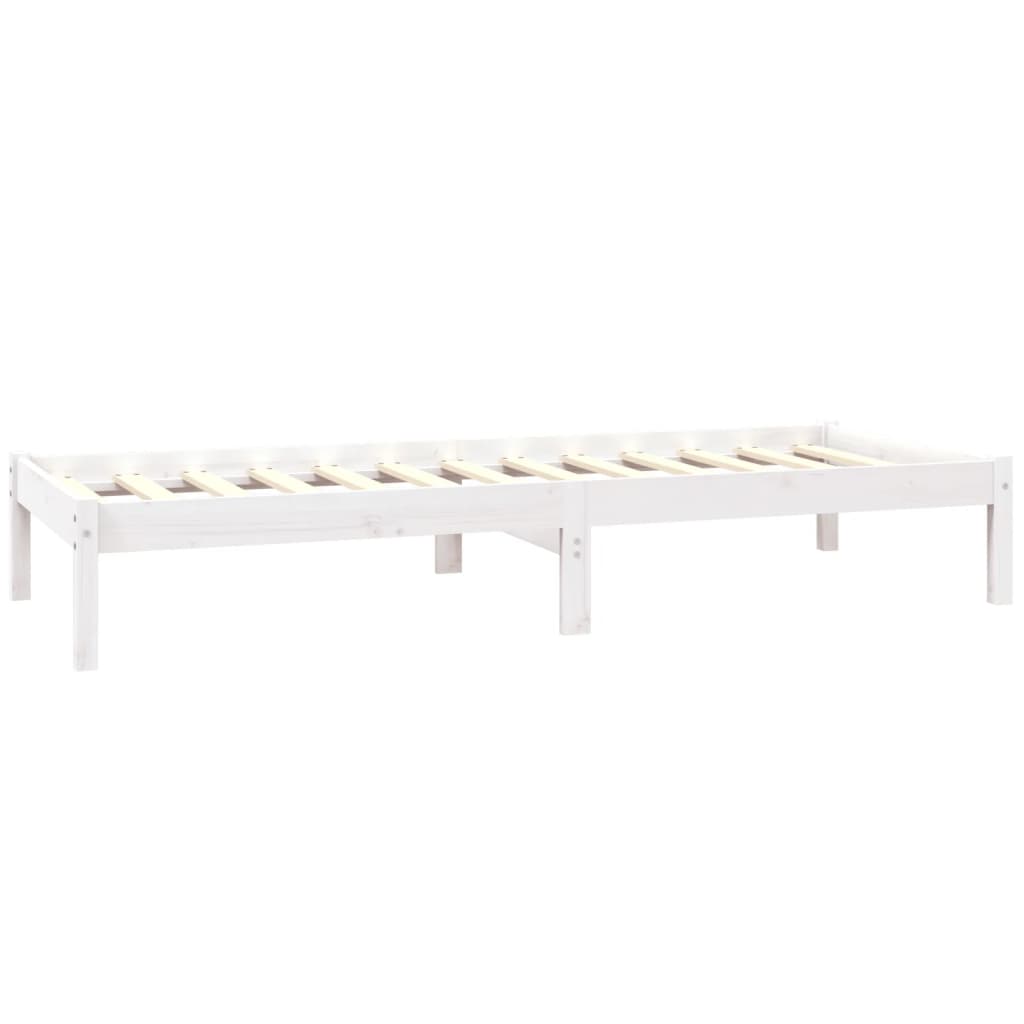 Giroletto in Legno Massello Bianco 75x190 cm Small Single 3103894
