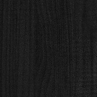 Giroletto in Legno Massello Nero 75x190 cm Small Single 3103897