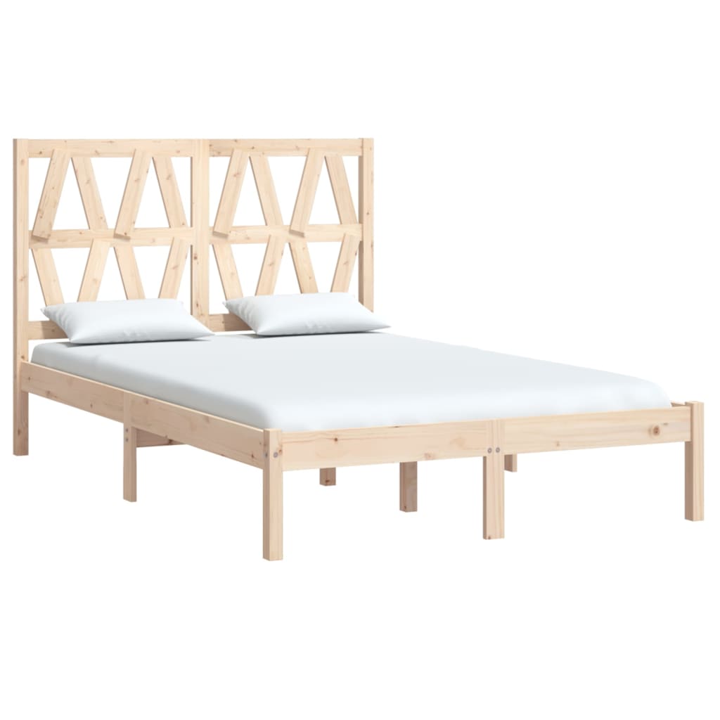 Giroletto-Struttura Letto in Legno Massello 135x190 cm Small Double 552586