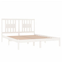 Giroletto Bianco in Legno Massello di Pino 160x200 cm 3104074