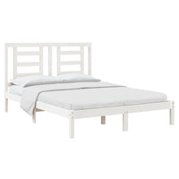 Letto senza Materasso Bianco 140x190 cm Legno Massello di Pino 3104329